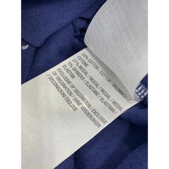 Isaac Mizrahi Live Knit Half Placket Cascade Hem Top Eyelet Detail Womens S NEW - Picture 6 of 8